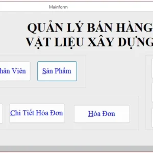 BH14 Access quan ly ban hang vat lieu xay dung